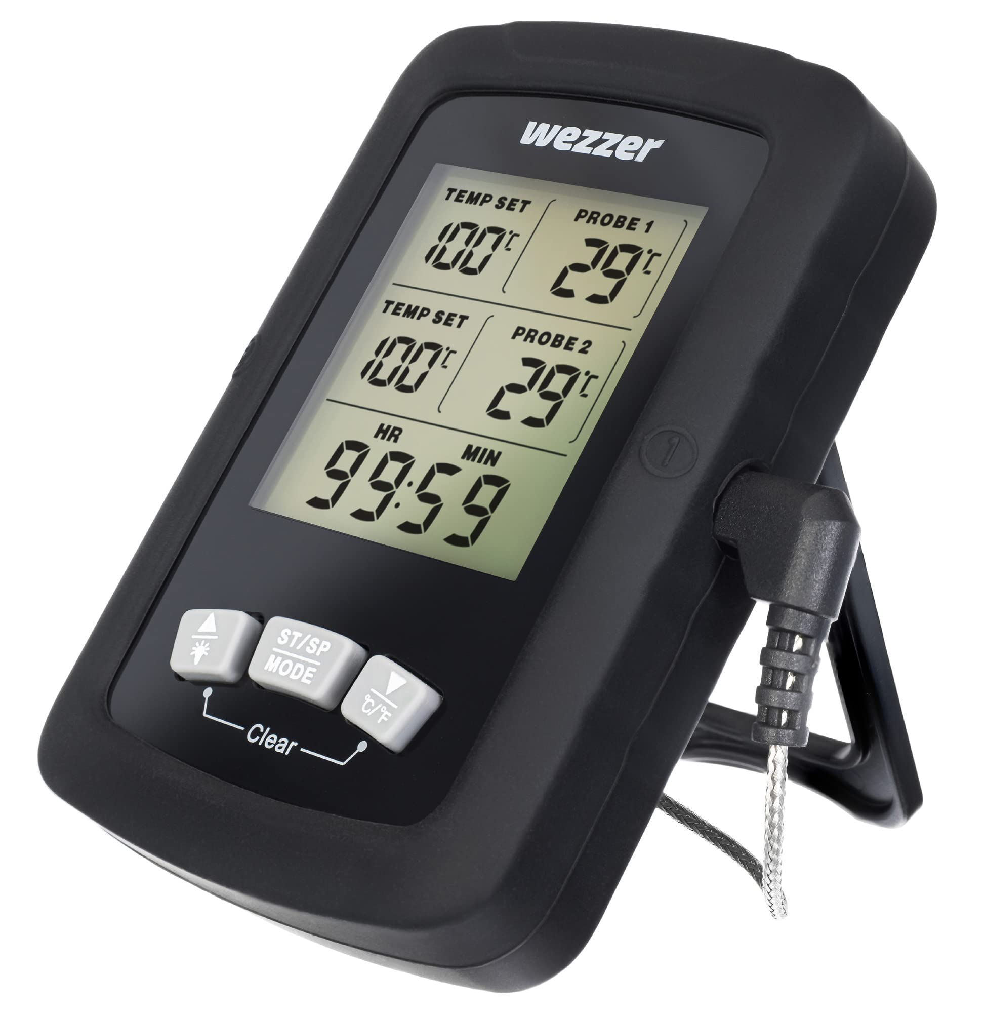 Levenhuk Wezzer Cook MT60 Bratenthermometer Timer 2 Fühler