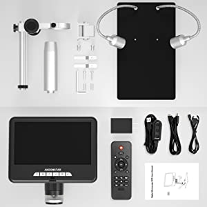 Andonstar AD207S Digitalmikroskop 7 Zoll HDMI Münzen