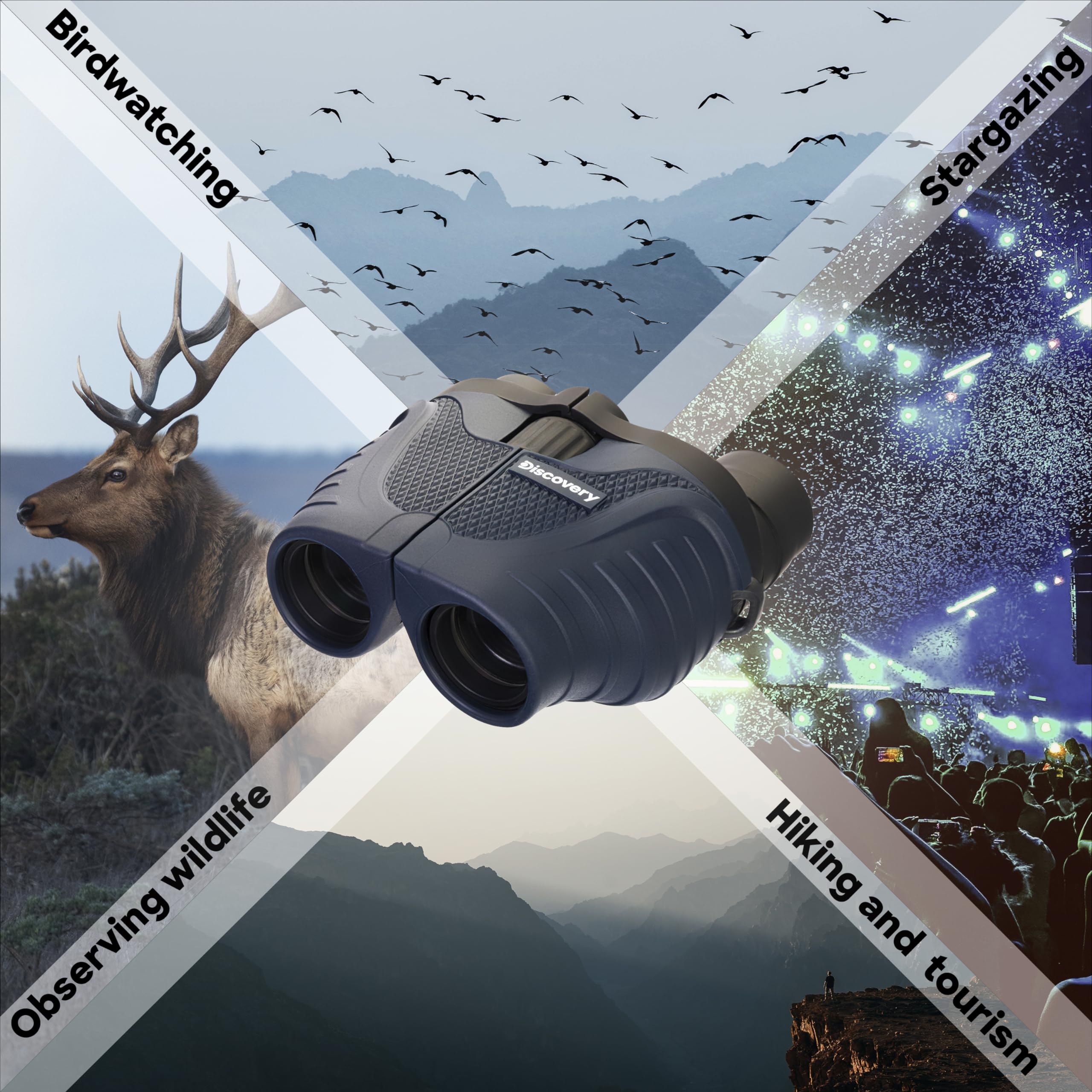 Discovery Gator 8-20x25 Zoom-Fernglas kompakt Reise