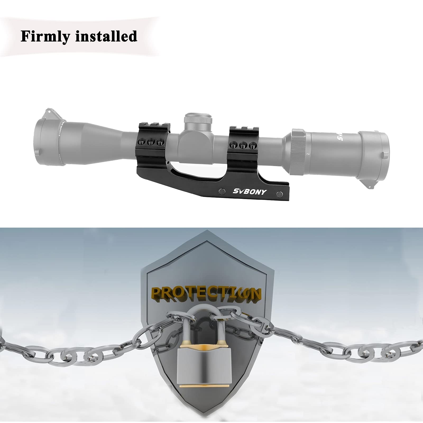 SVBONY SA101 Zielfernrohr-Halterung 30 mm Offset Picatinny