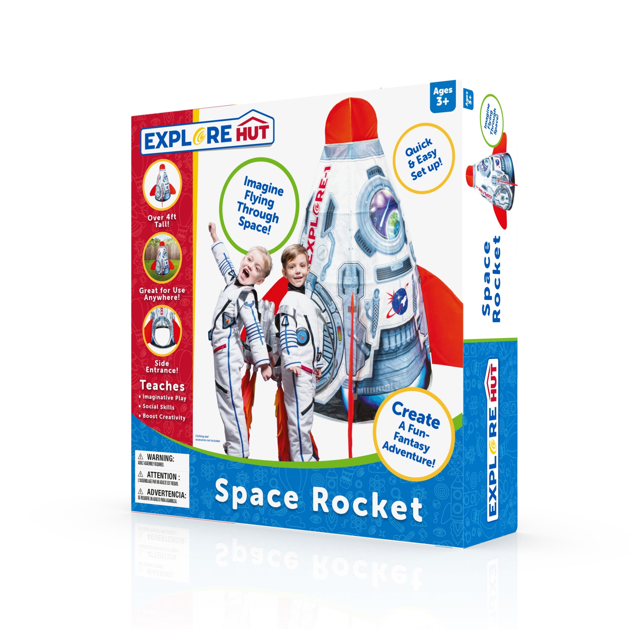 Explore Scientific Space Rocket Spielzelt Rakete ab 3 Jahre