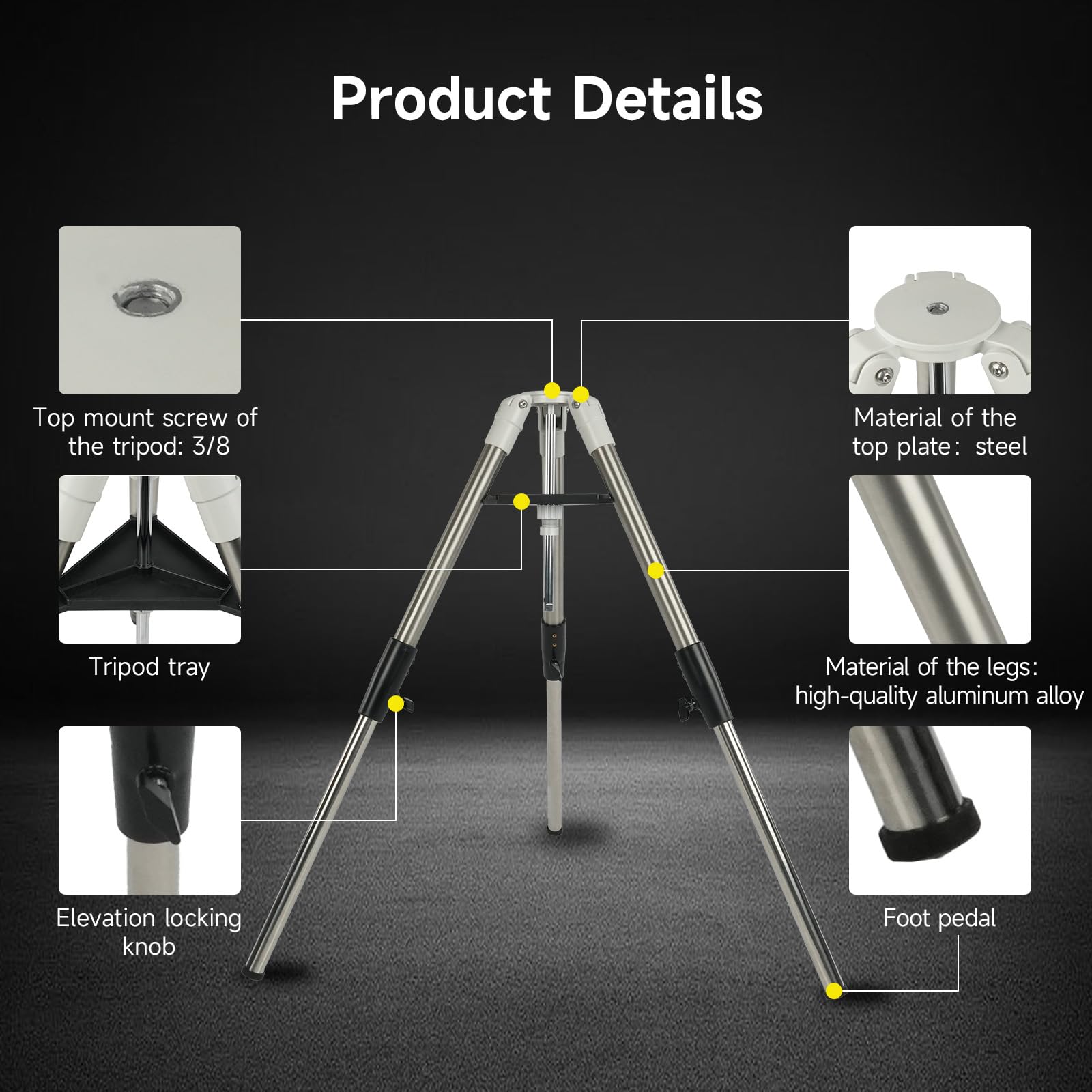 SVBONY Astro Accessories SV225T Stativ Aluminium zweistufig