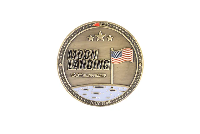 Celestron Apollo 11 Challenge Coin Sammlermünze 5 cm Gold