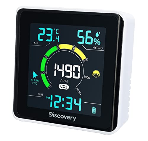 Discovery Report WA40 Mini-Wetterstation CO2-Monitor Uhr