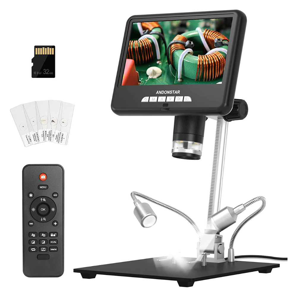 Andonstar AD207S Pro Digitalmikroskop 7 Zoll HDMI Münzen Löten
