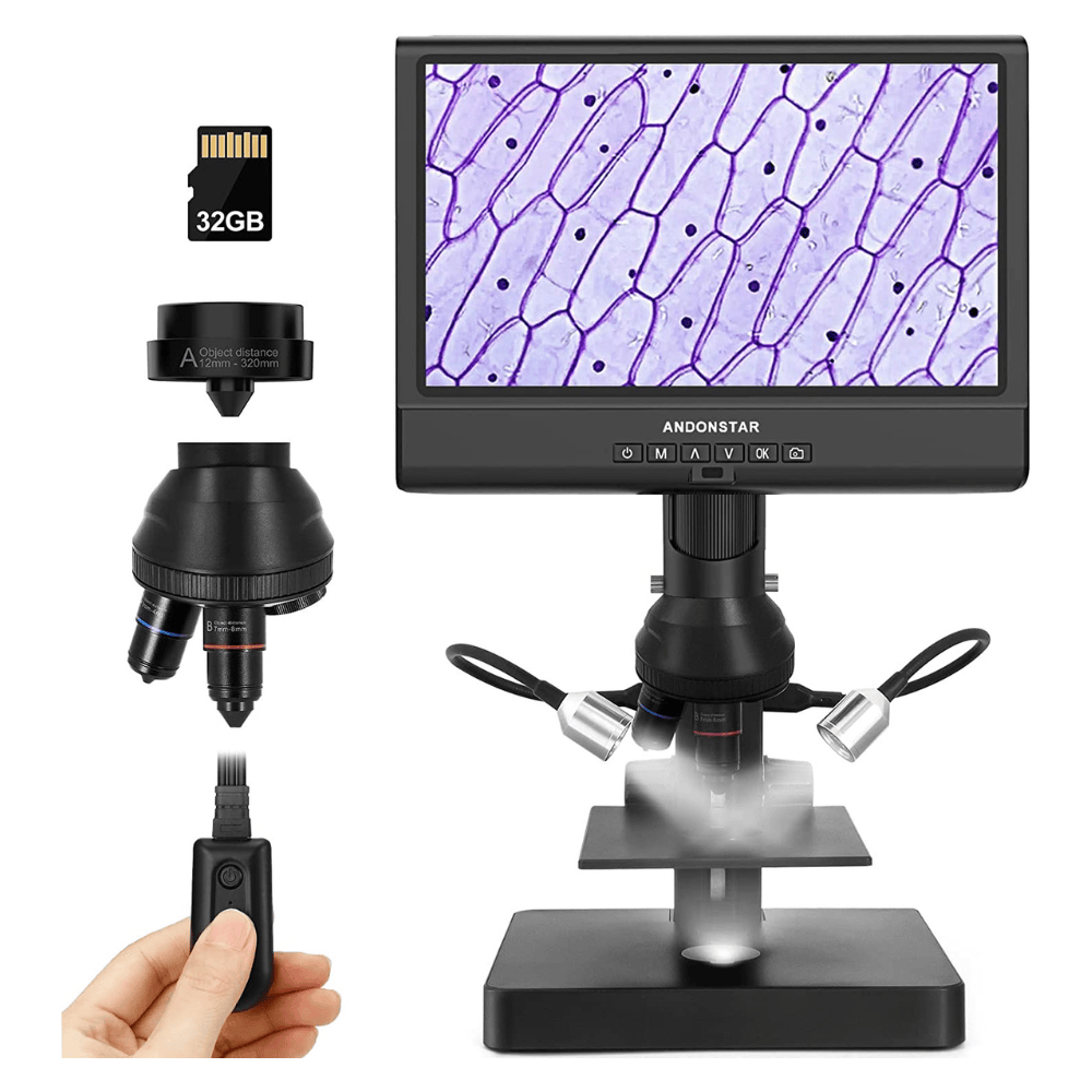 Andonstar AD246P Tri-Lens Digitalmikroskop 7 Zoll