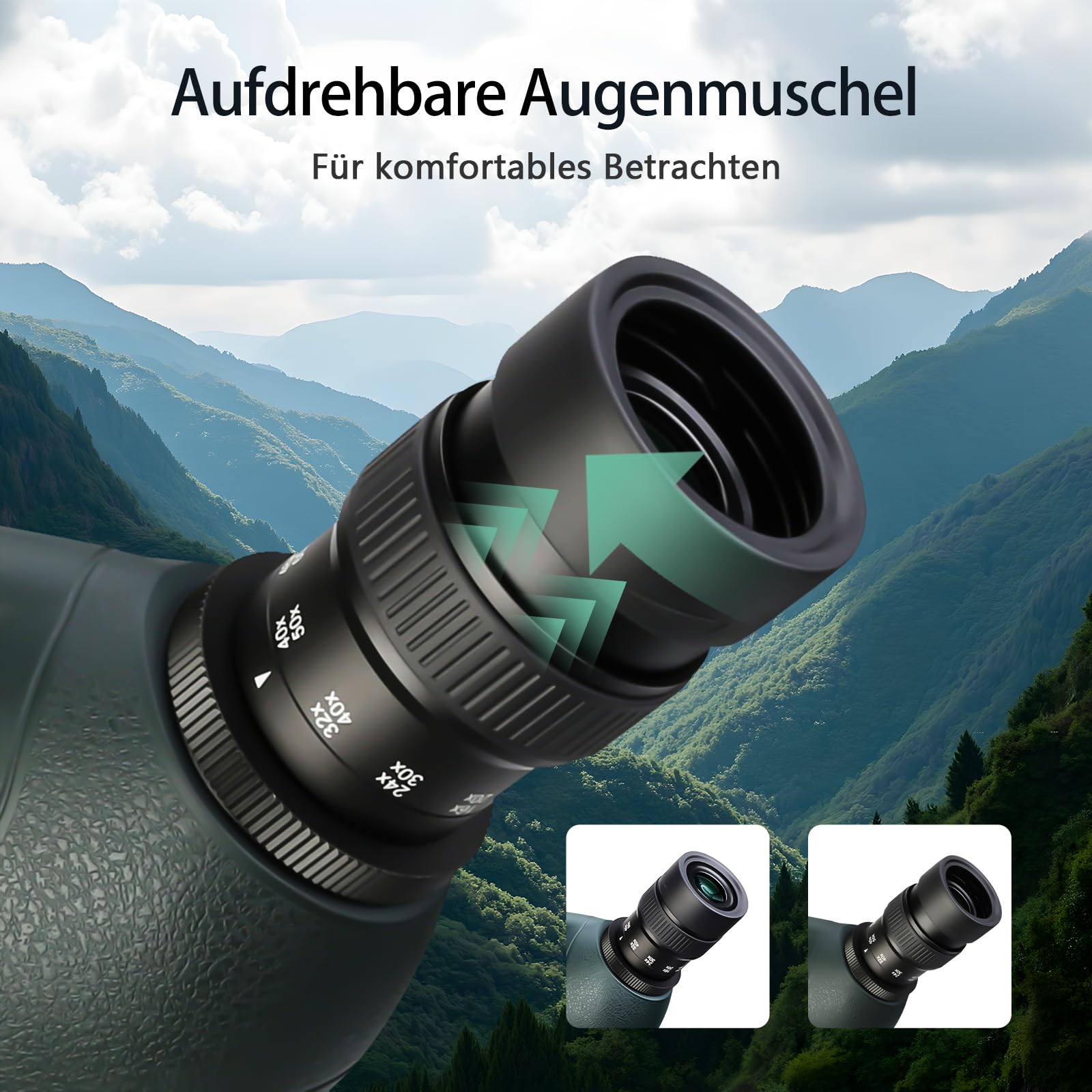 SVBONY SV406P ED Spektiv 20-60x80 Dual Focus BAK-4