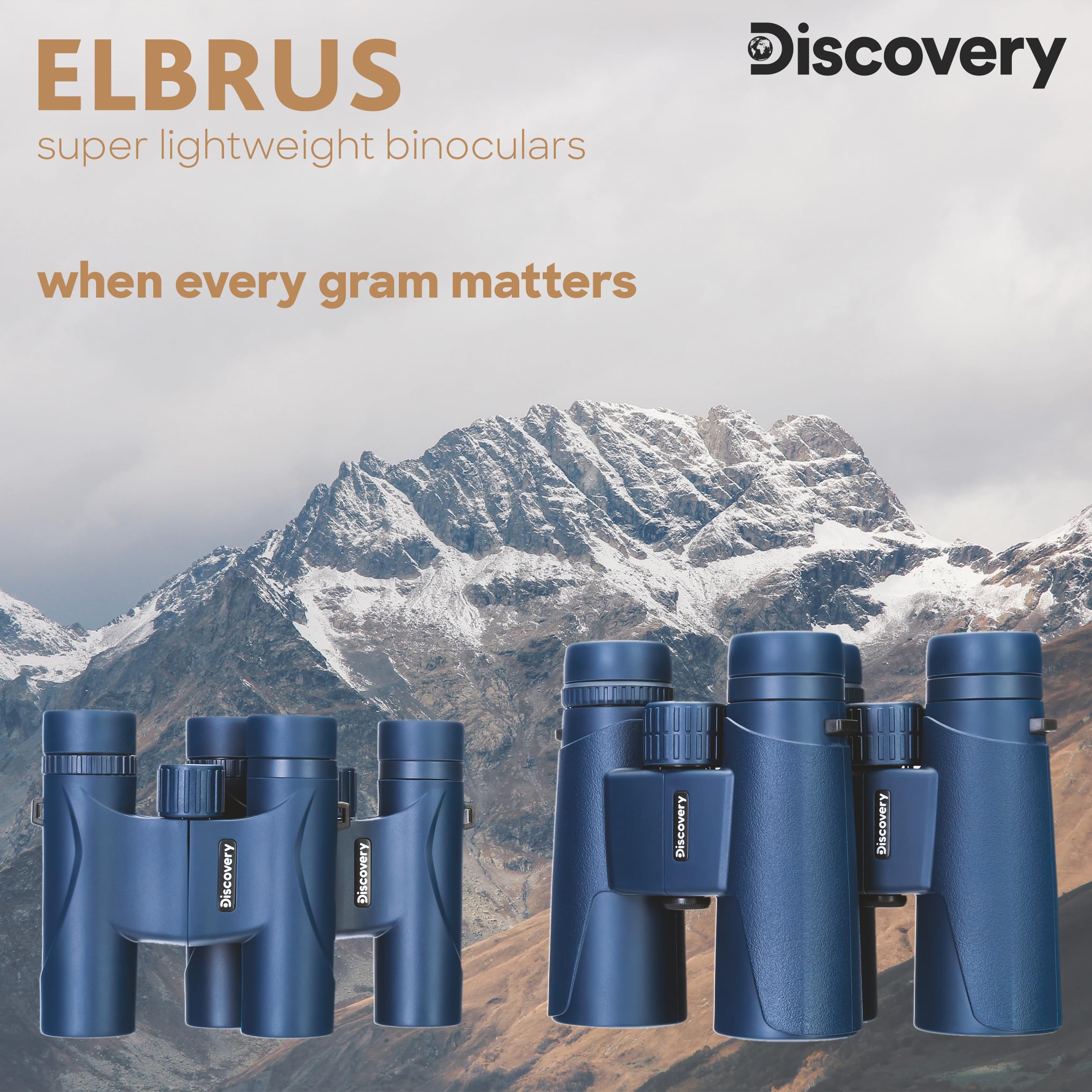 Discovery Elbrus 10x42 Fernglas kompakt mit Tasche
