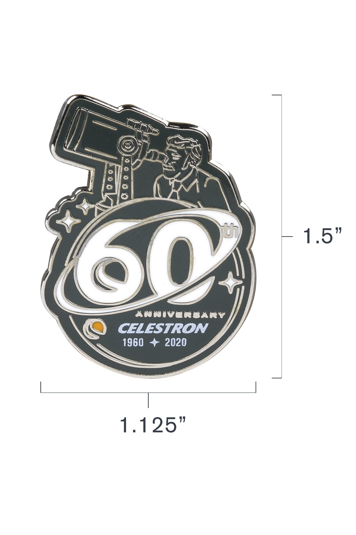 Celestron 60th Anniversary Pin Emaille-Anstecker