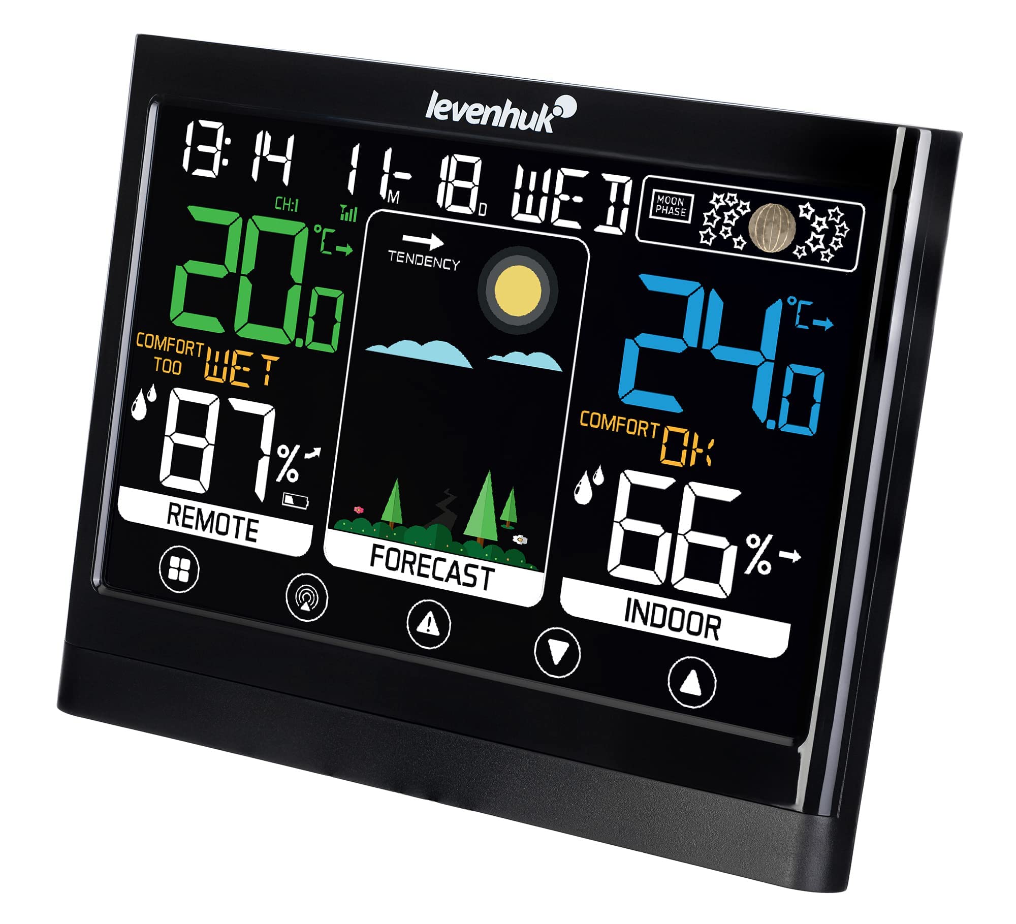 Levenhuk Wezzer Teo TH50 Thermohygrometer mit Funksensor