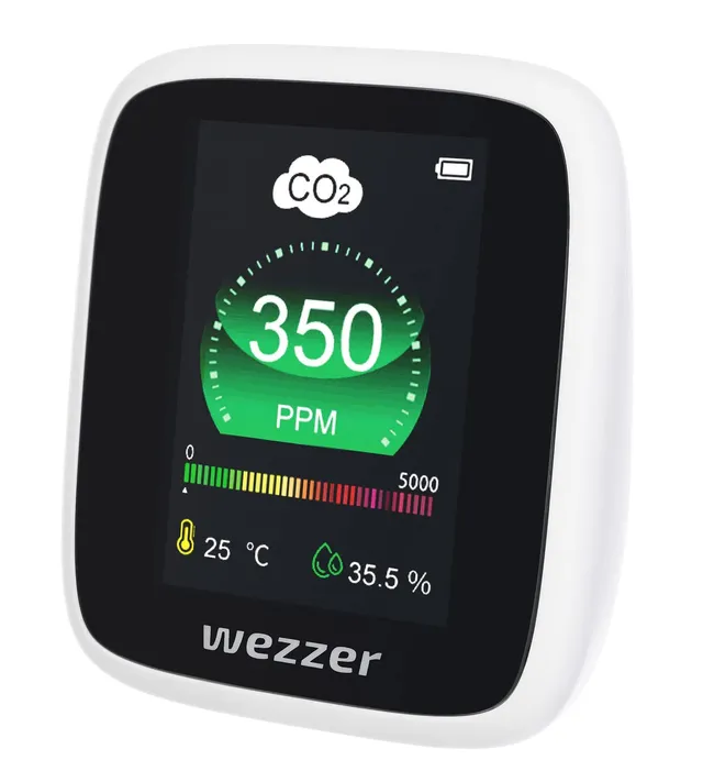 Levenhuk Wezzer Air MC20 CO2-Detektor Farbdisplay Akku