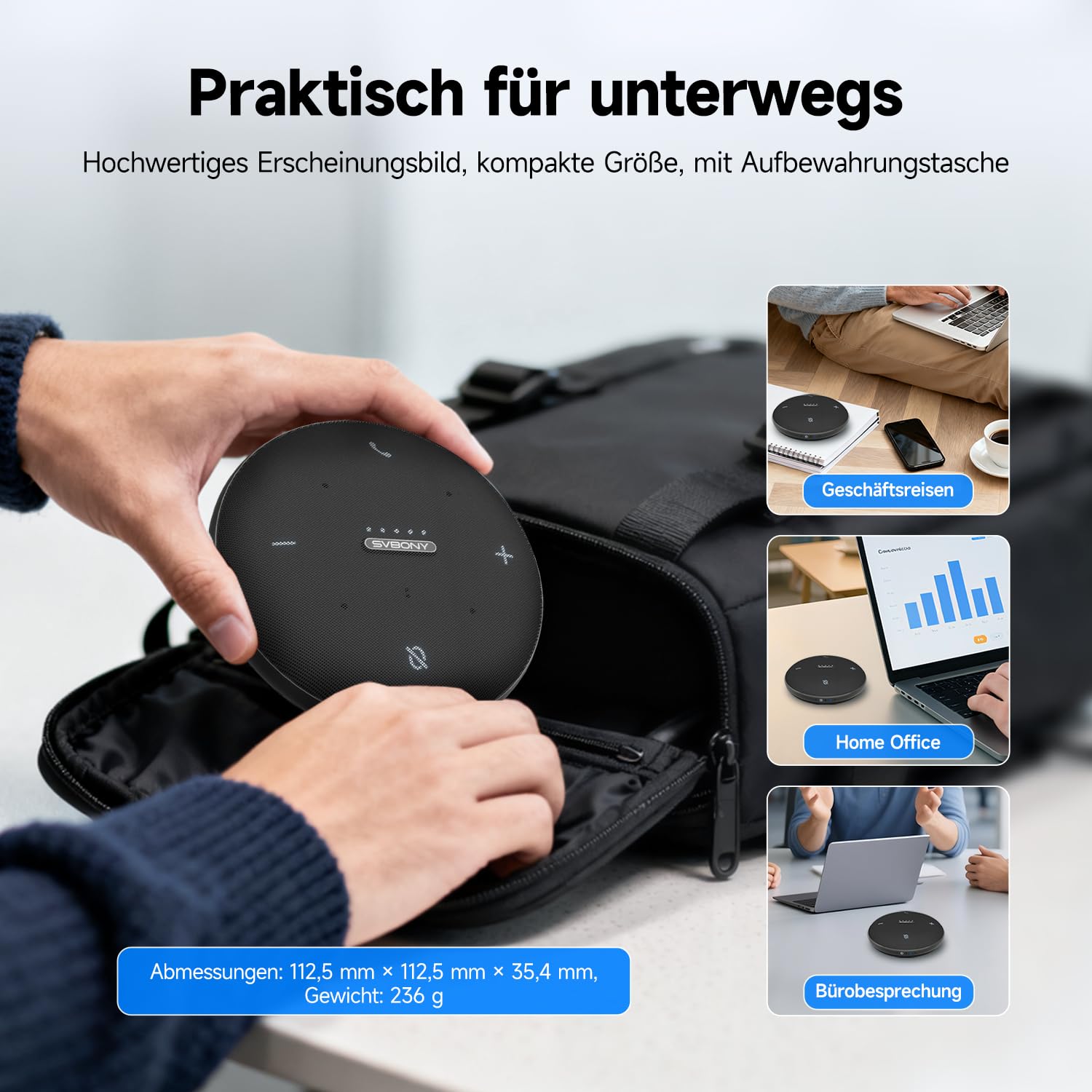 SVBONY SVHub Omni2 Konferenzlautsprecher 2 Mikrofone