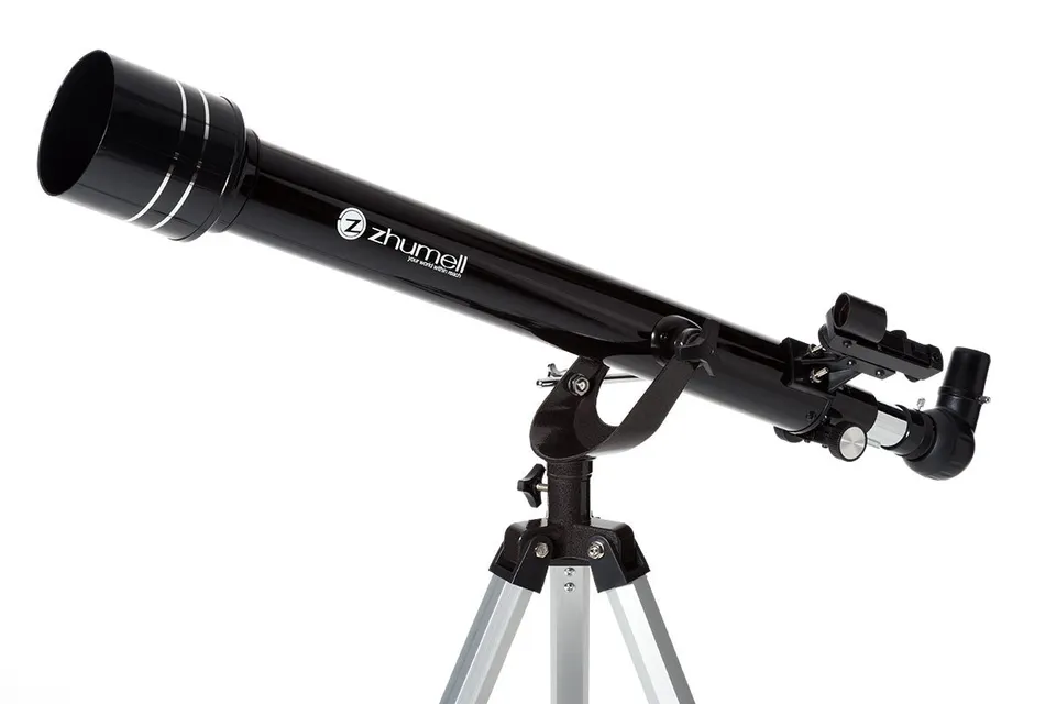Zhumell 60AZ 60mm Refraktor Teleskop mit Stativ und Zubehör