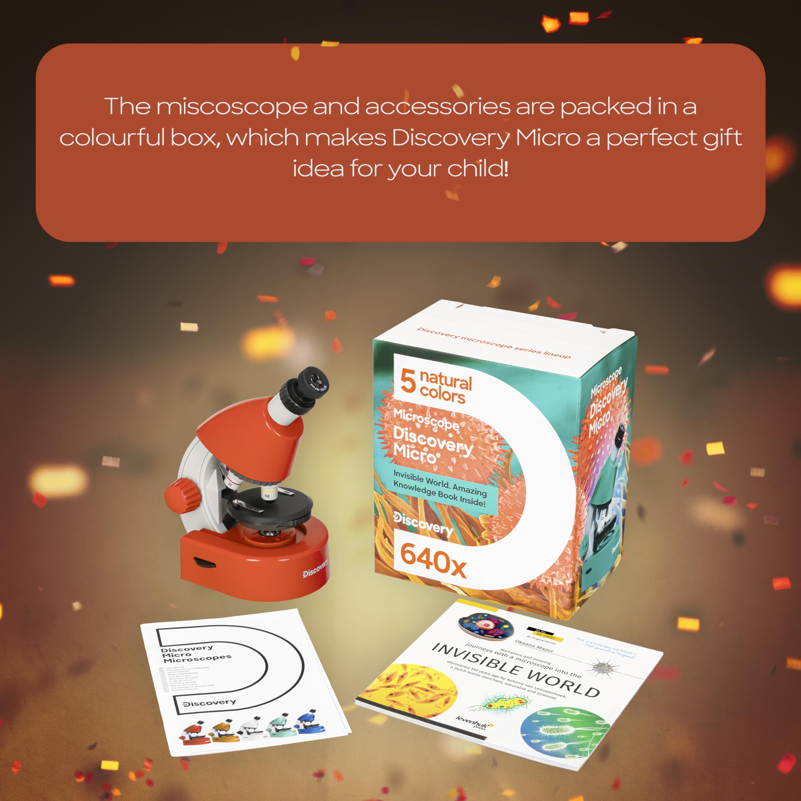 Levenhuk Discovery Micro Terra Mikroskop 40-640x für Kinder