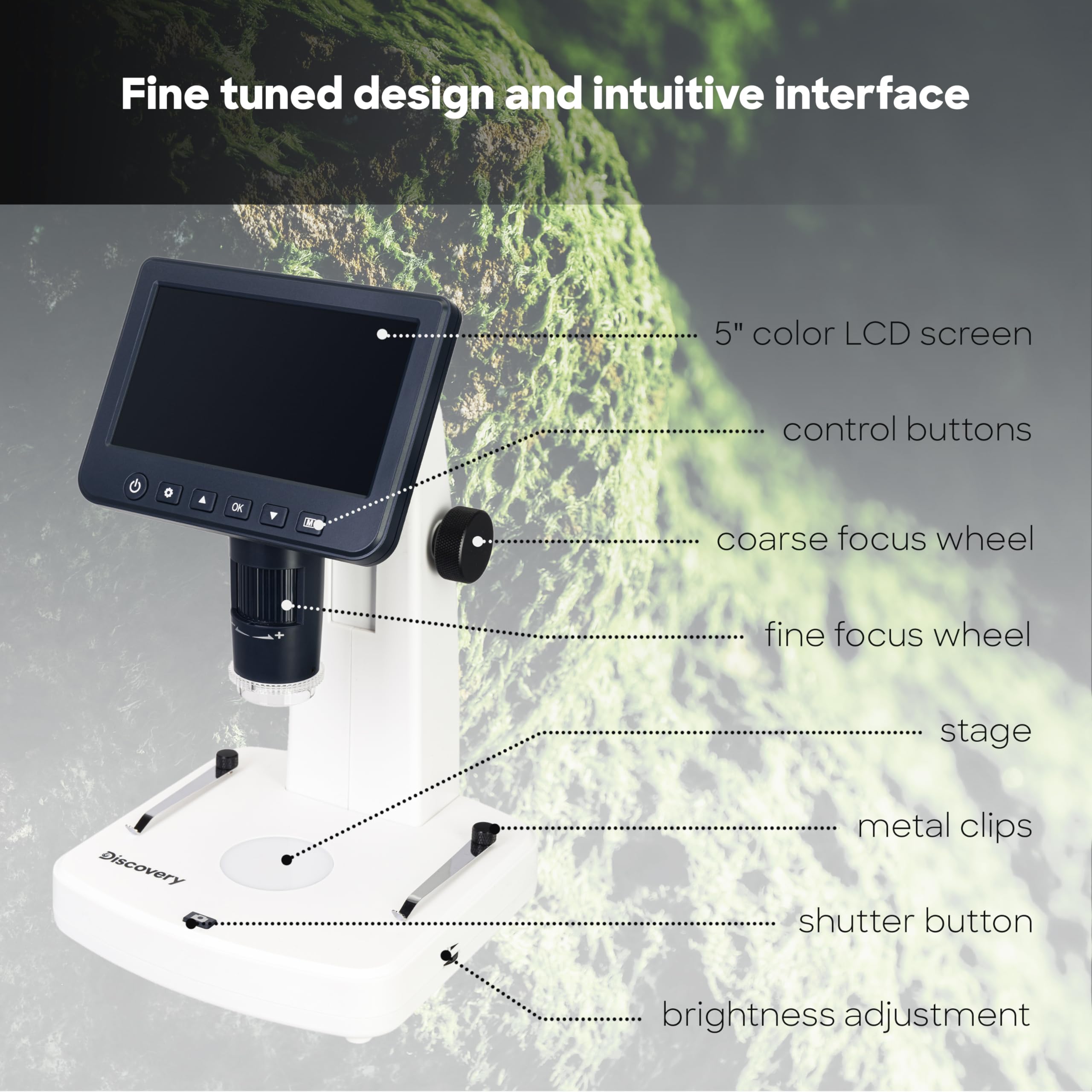 Levenhuk Discovery Artisan 512 Digitalmikroskop 5 Zoll 10–300x
