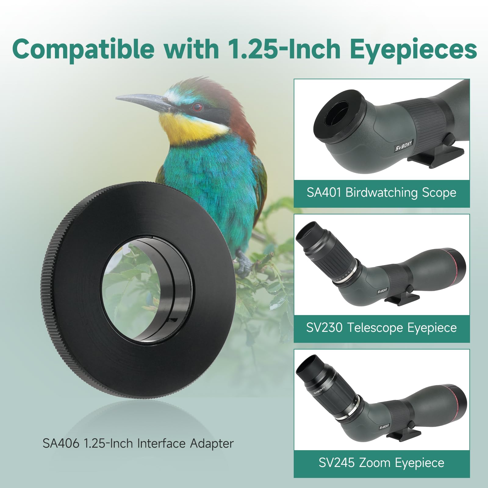 SVBONY SA401 APO Spektiv 25-75x100 mit WiFi Kamera SC001