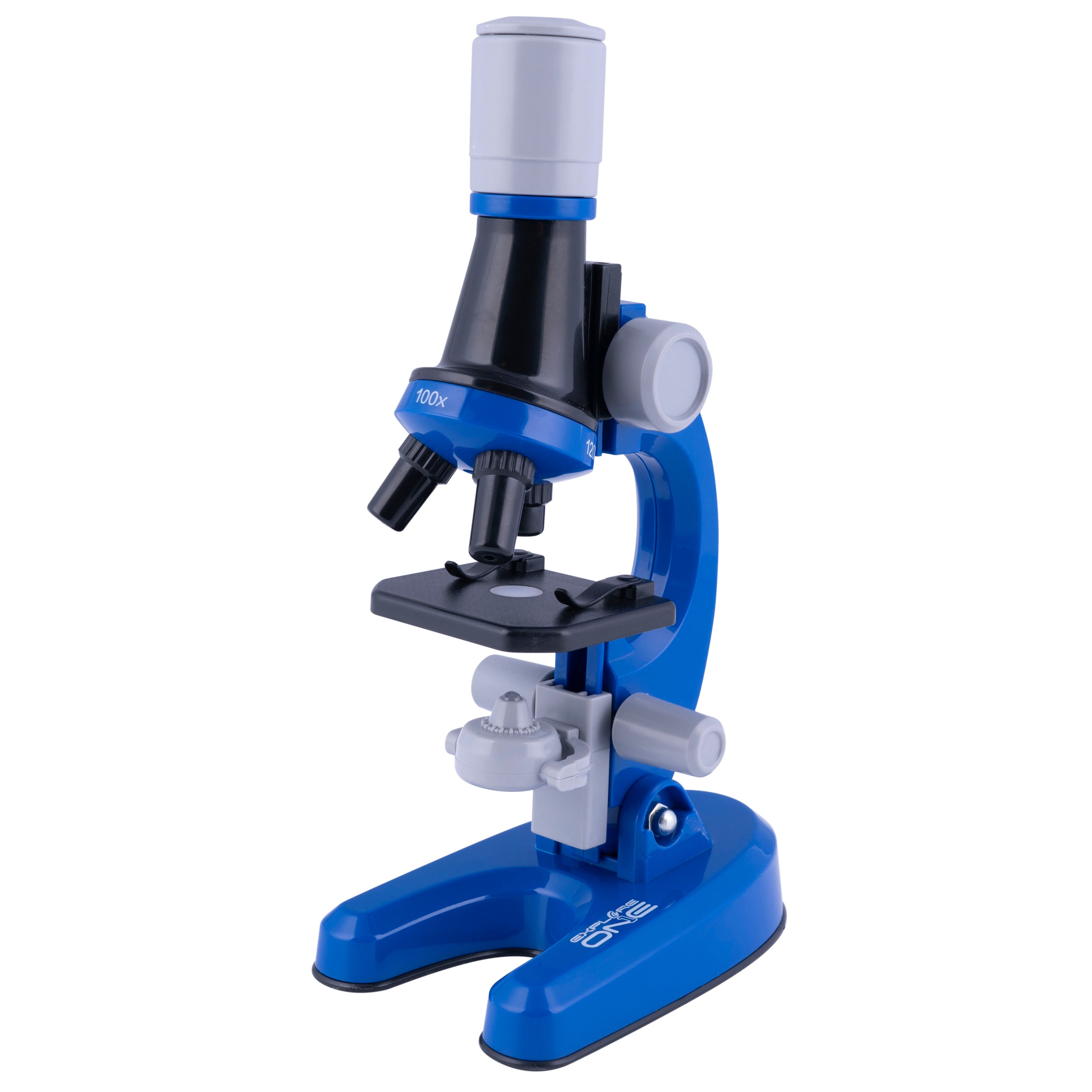Explore One Mikroskop 100x-1200x Set Blau Einsteiger