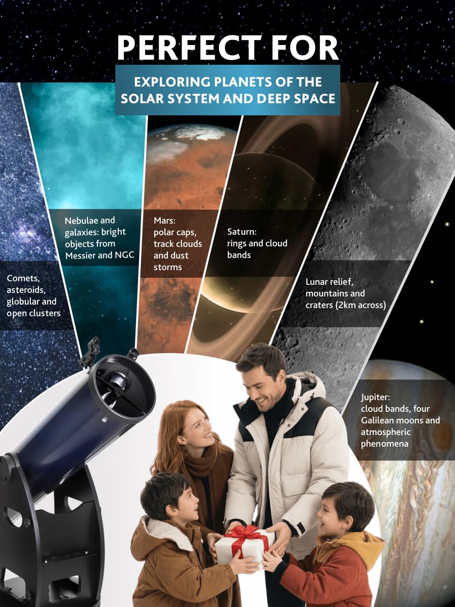 Levenhuk New Skyline Plus 8" 200/1200 Dobson-Teleskop Deep-Sky