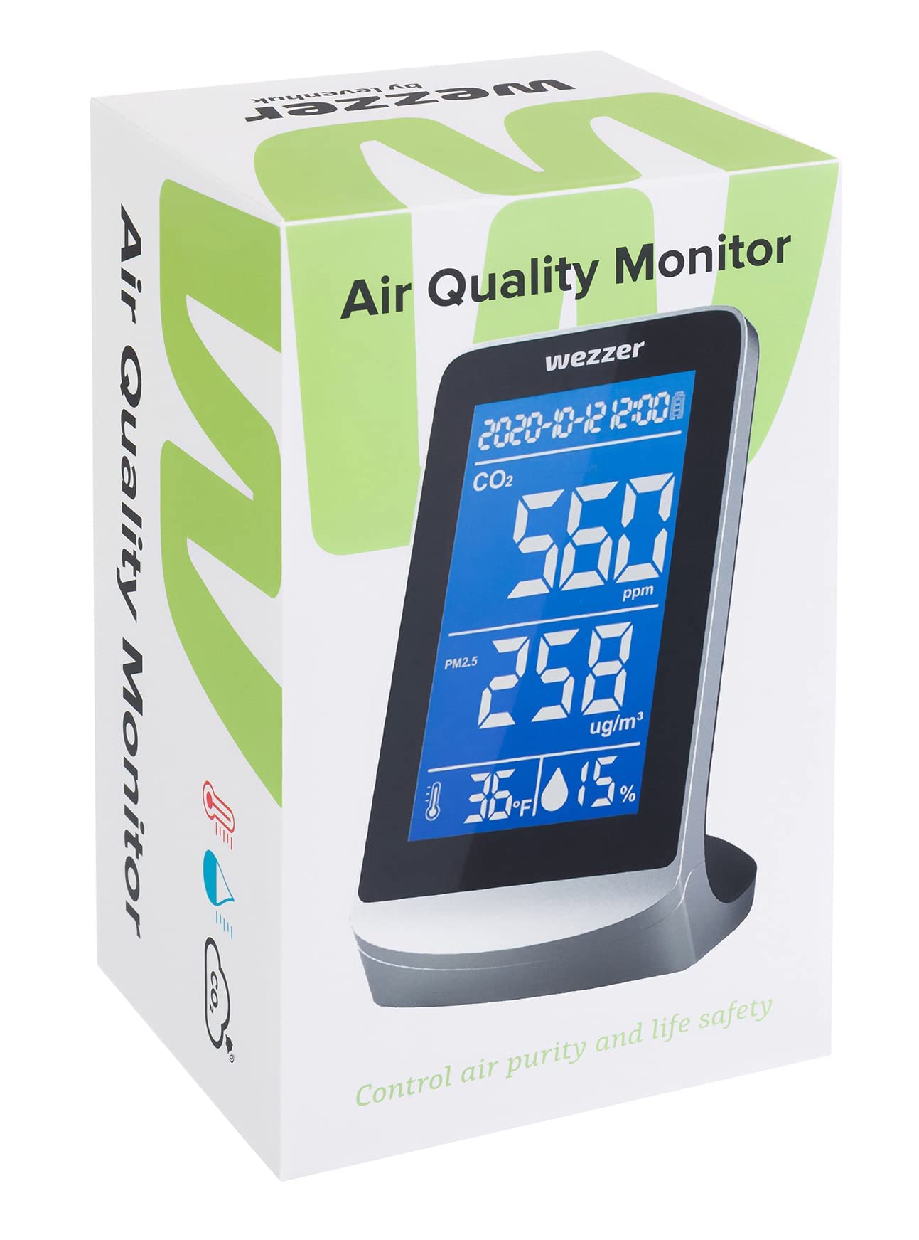 Levenhuk Wezzer Air PRO DM40 Luftqualitätsmonitor CO2 Partikel