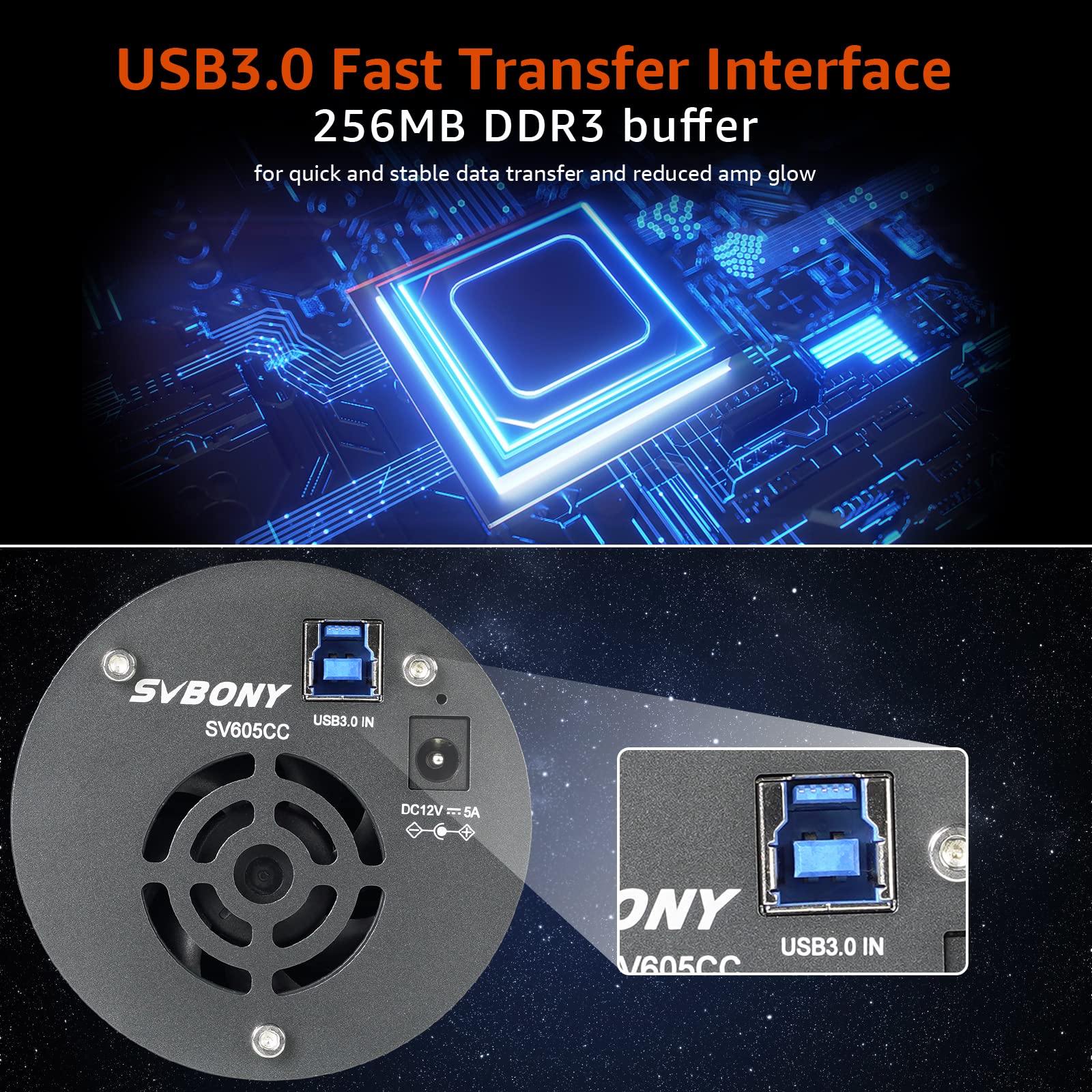 SVBONY SV605CC Astrokamera Farbe IMX533 gekühlt TEC