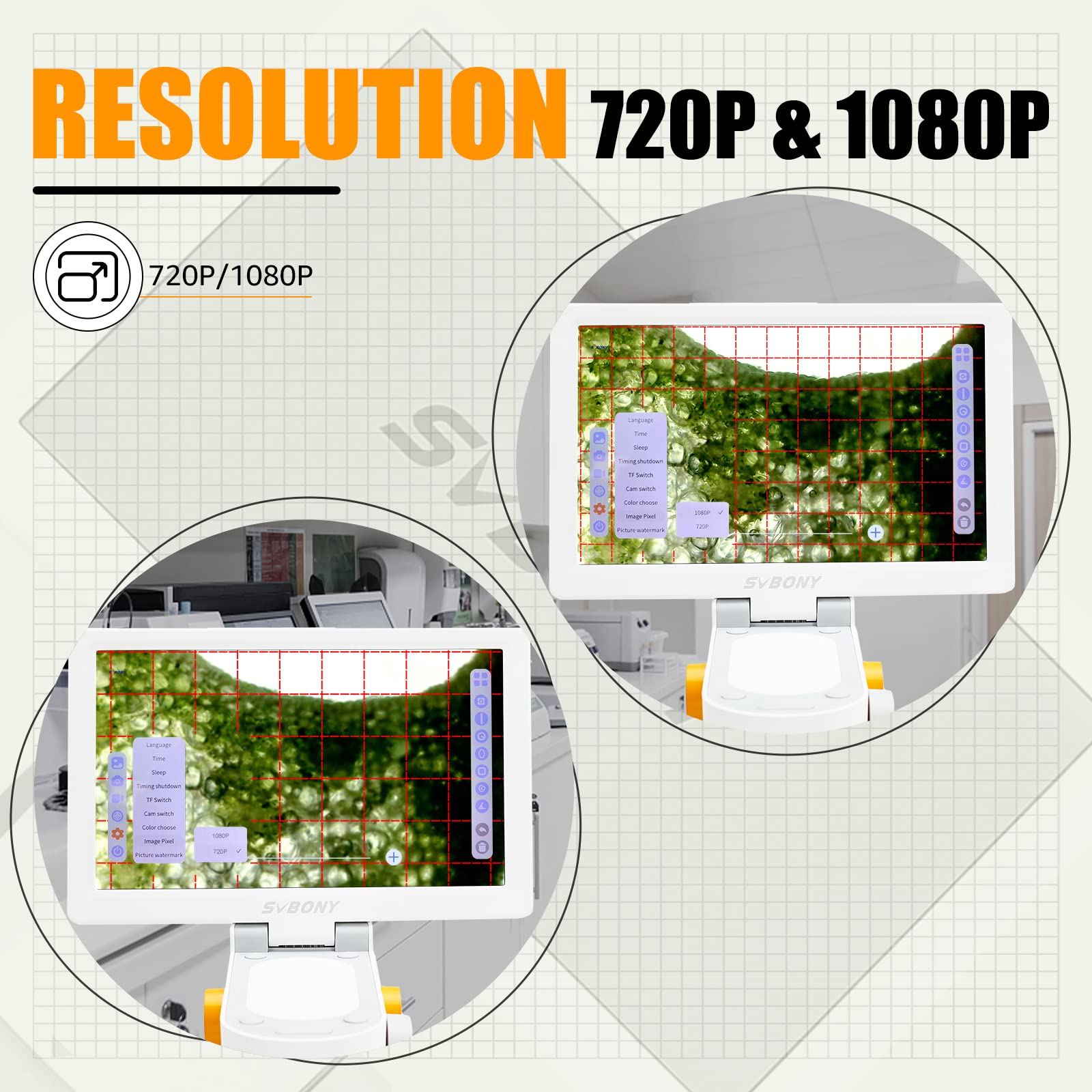 SVBONY SM101 Digitalmikroskop 9 Zoll 100-1200x Touch