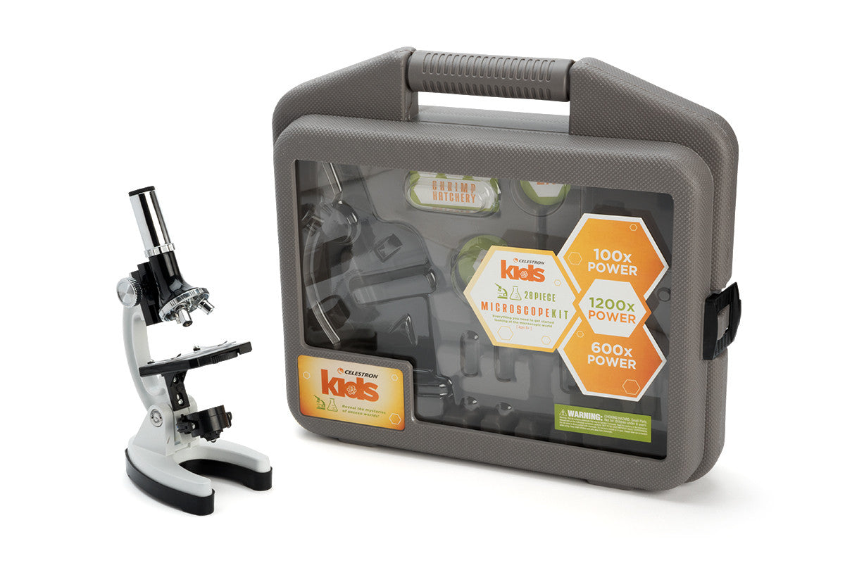 Celestron Labs Kindermikroskop 28-teilig 100x-1200x LED Set