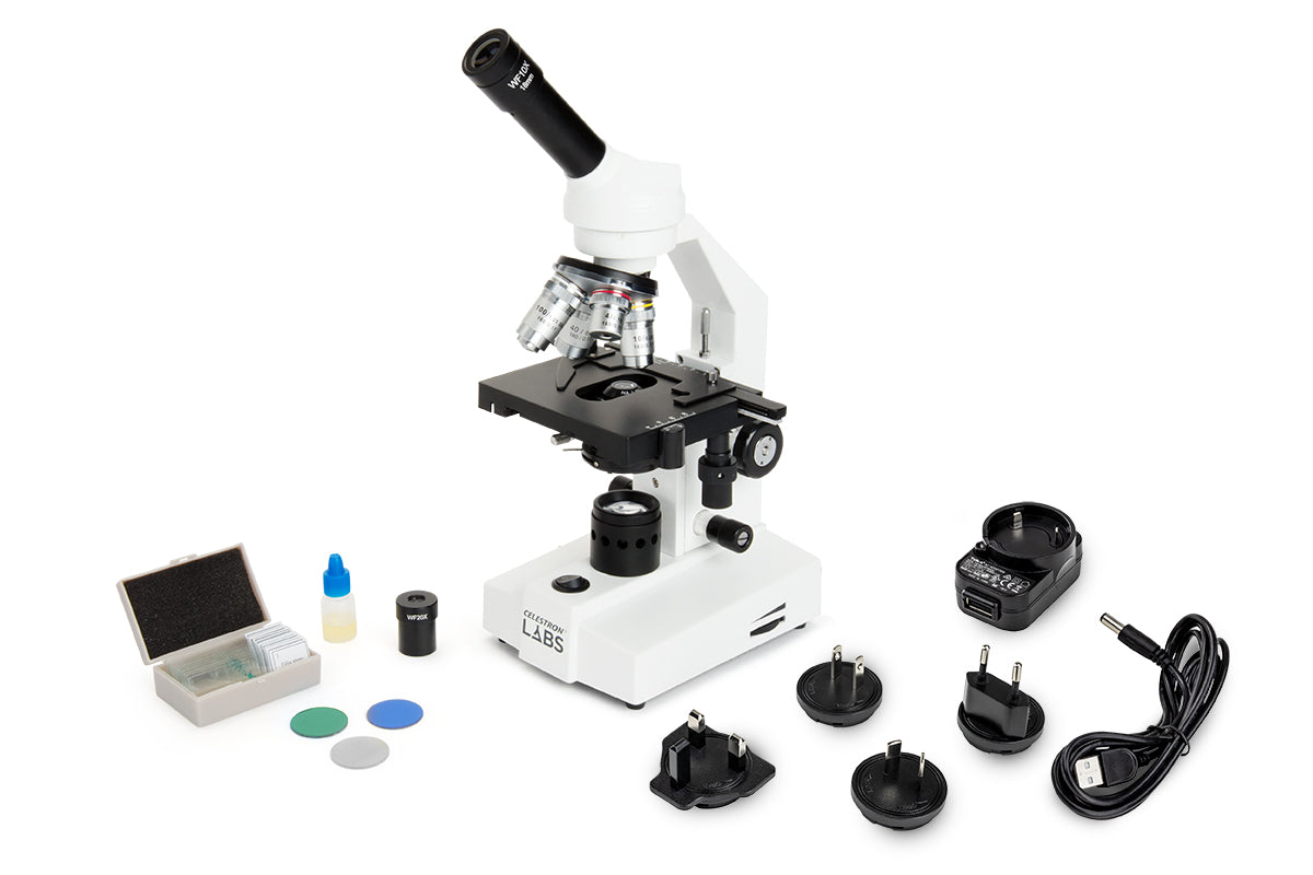 Celestron Labs CM2000CF Durchlichtmikroskop 40x-2000x LED