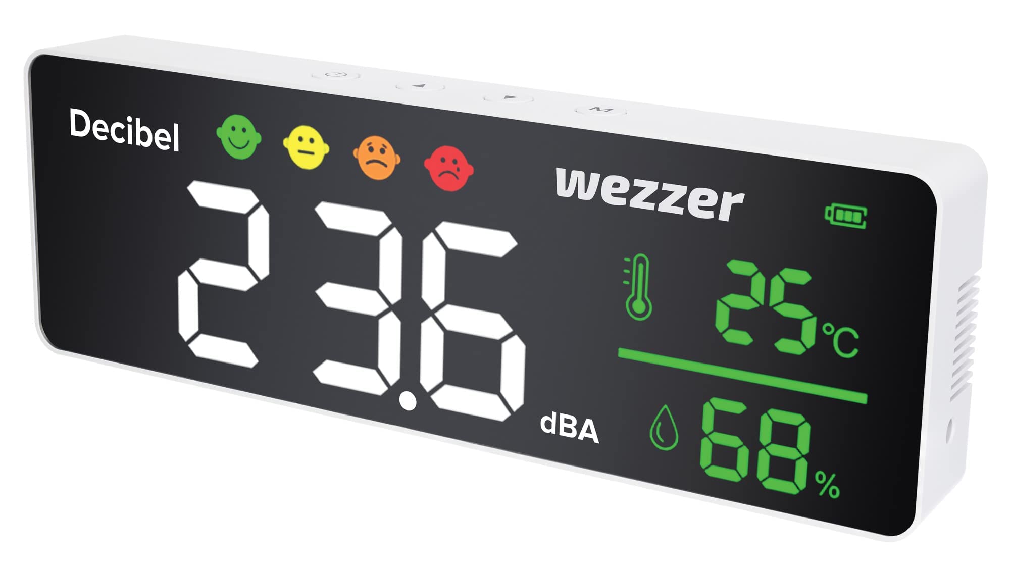 Levenhuk Wezzer Teo TH70 Thermohygrometer Geräusch Farbdisplay