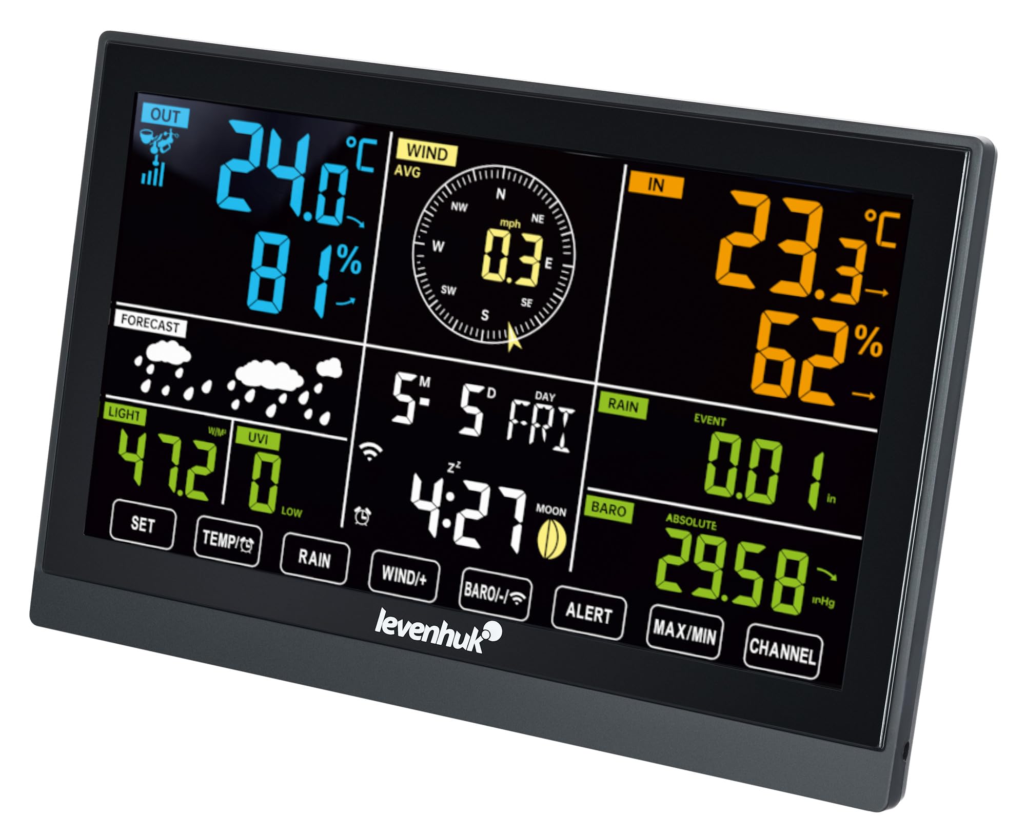 Levenhuk Wezzer PLUS LP150 9-in-1 Wetterstation mit UV-Sensor