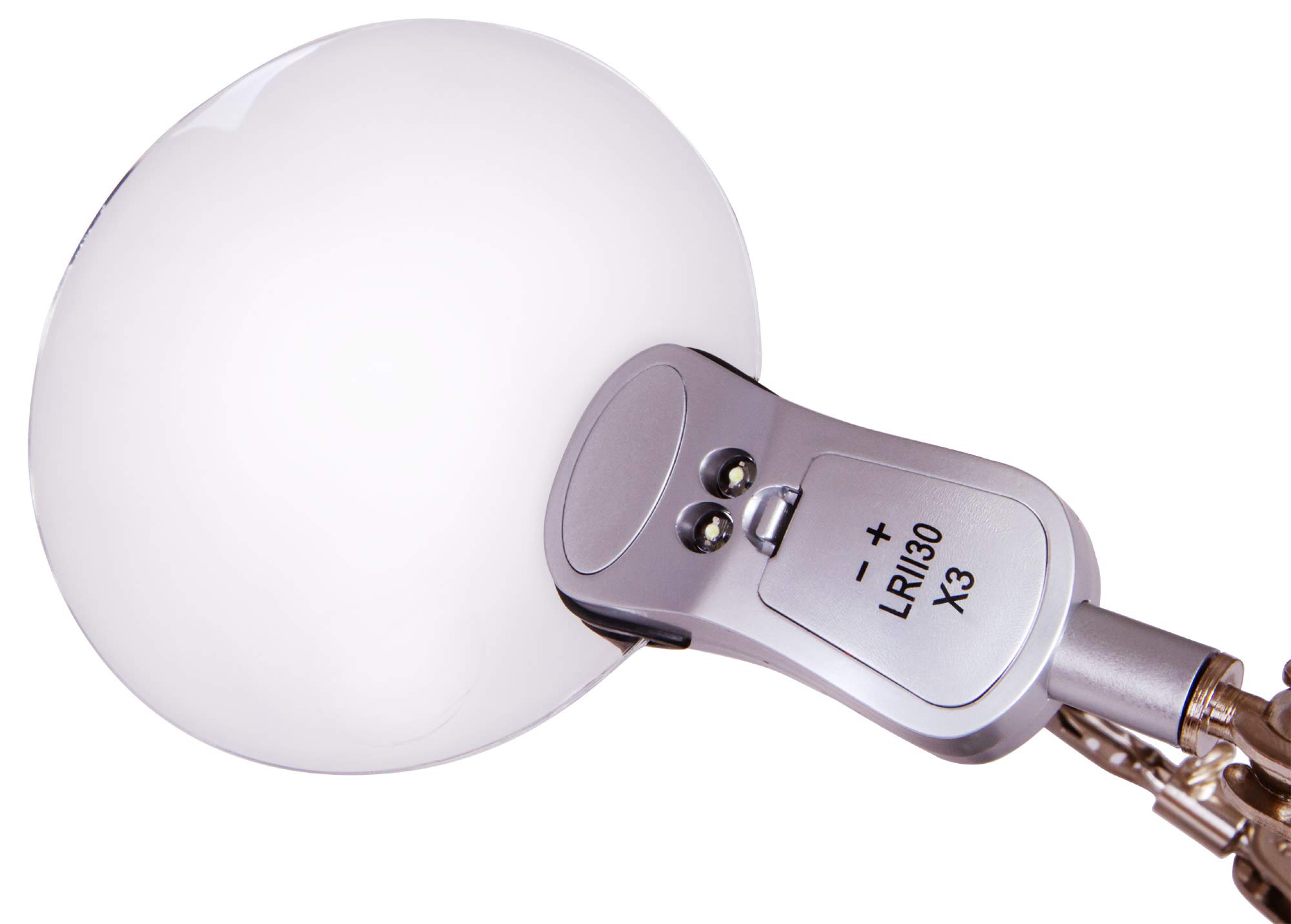 Levenhuk Zeno Refit ZF19 Lötlupe LED Dritte Hand 2x/6x