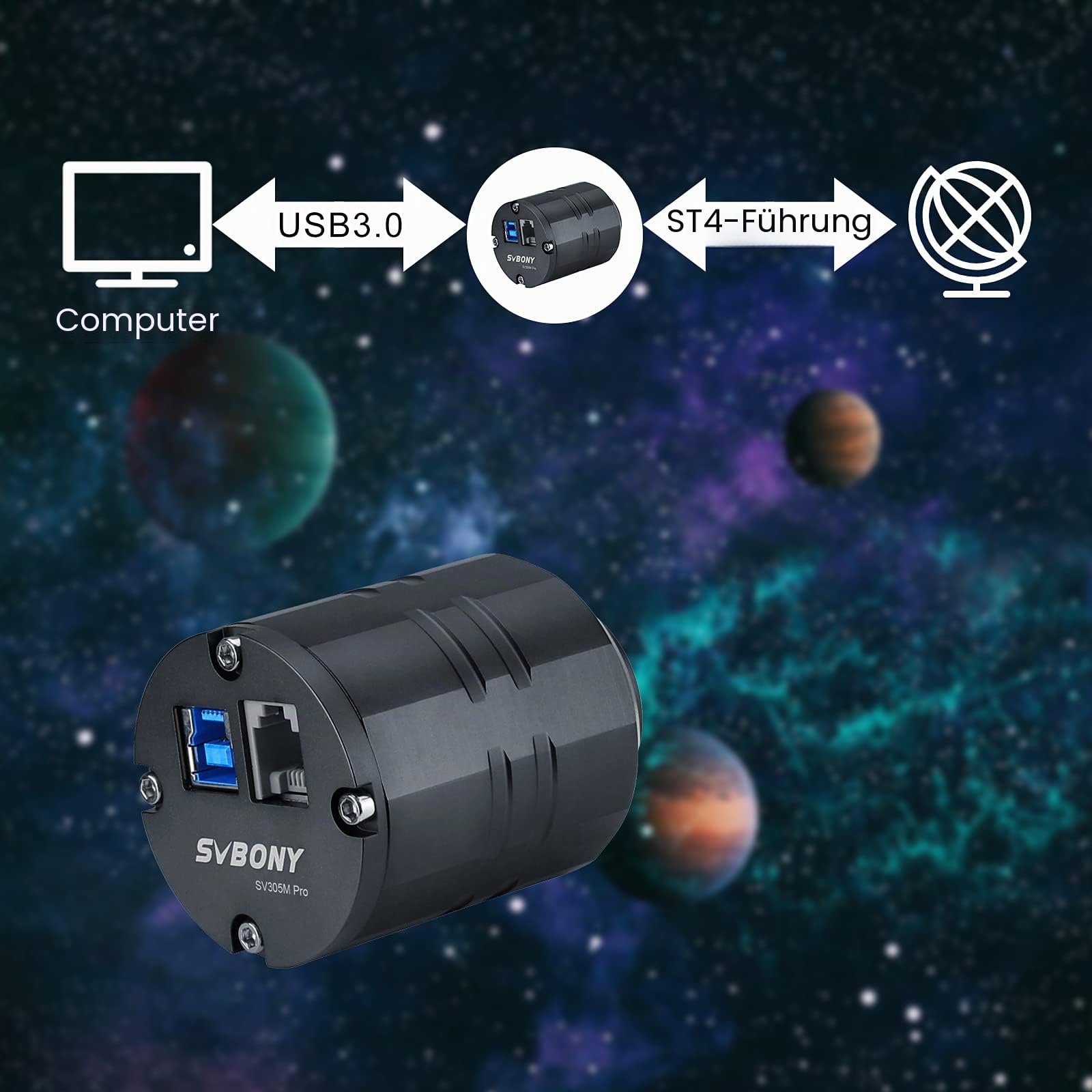 Svbony SV305M Pro Planetenkamera Mono IMX290 USB3