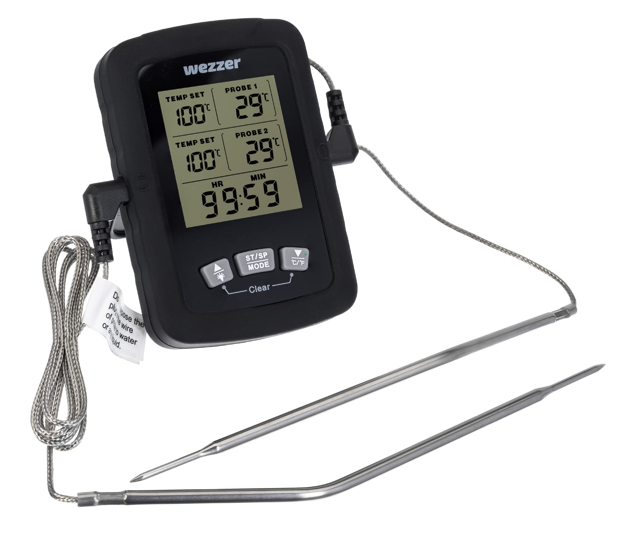 Levenhuk Wezzer Cook MT60 Bratenthermometer Timer 2 Fühler
