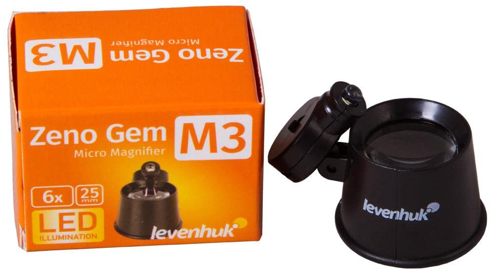 Levenhuk Zeno Gem M3 Taschenlupe LED 6x 25mm