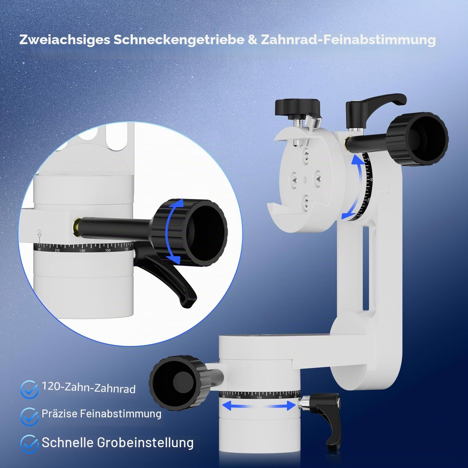 SVBONY SV225 Mini Alt-Az Montierung 5kg Teleskopkopf