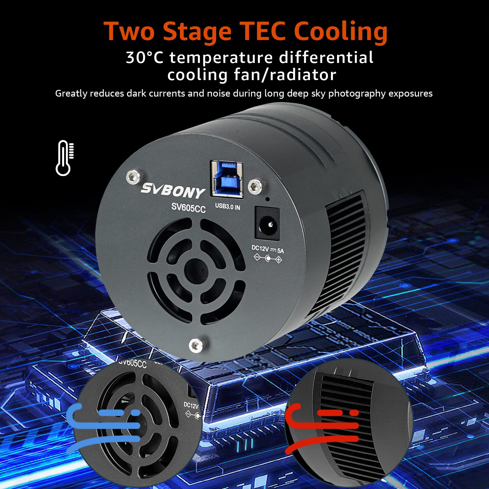 SVBONY SV605CC Astrokamera Farbe IMX533 gekühlt TEC