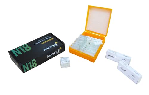 Levenhuk N18 Präparate-Set 18 Objektträger Mikroskop