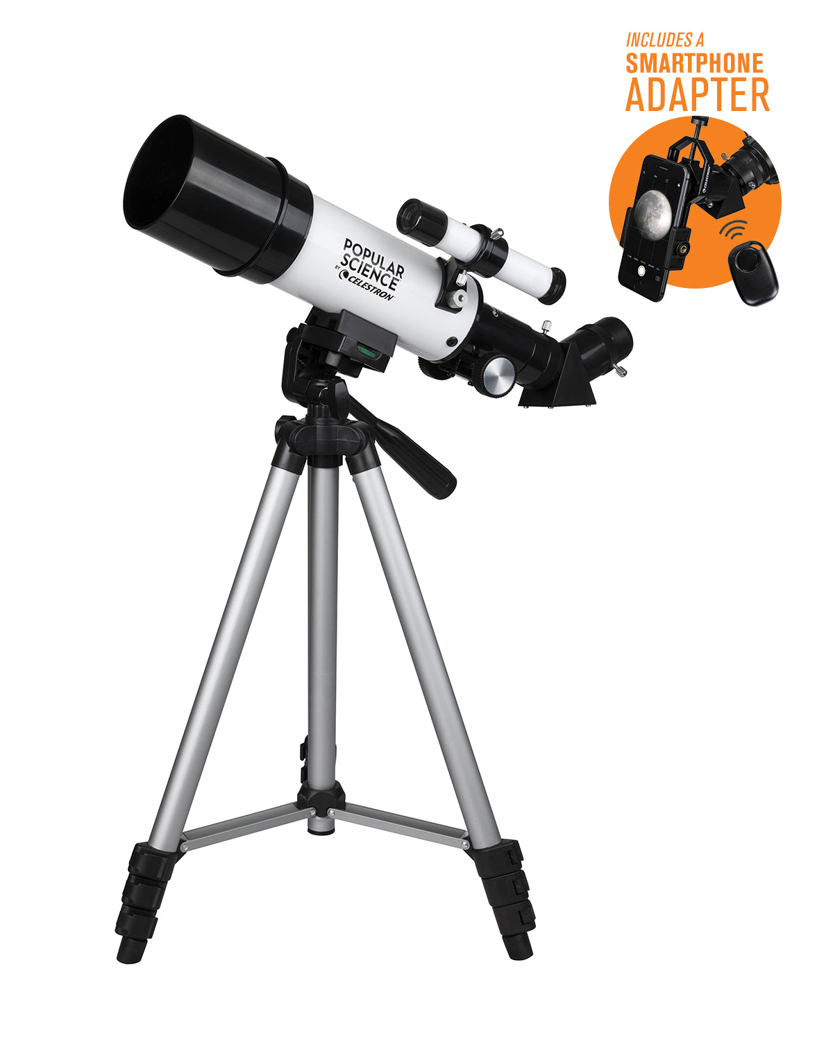 Popular Science Celestron Travel Scope 60 Teleskop 60 mm Set