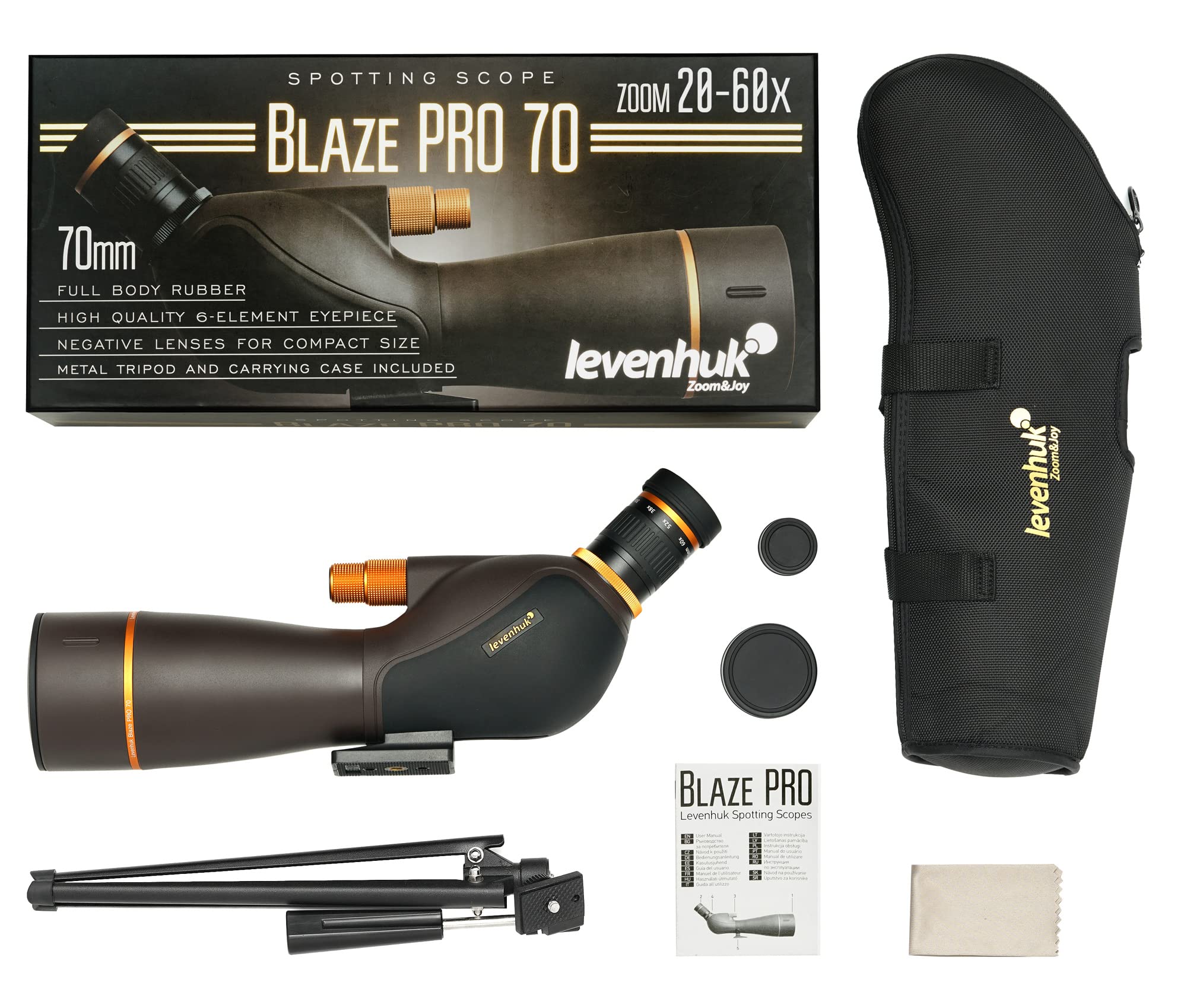 Levenhuk Blaze PRO 70 Spektiv 20-60x70 mit Stativ