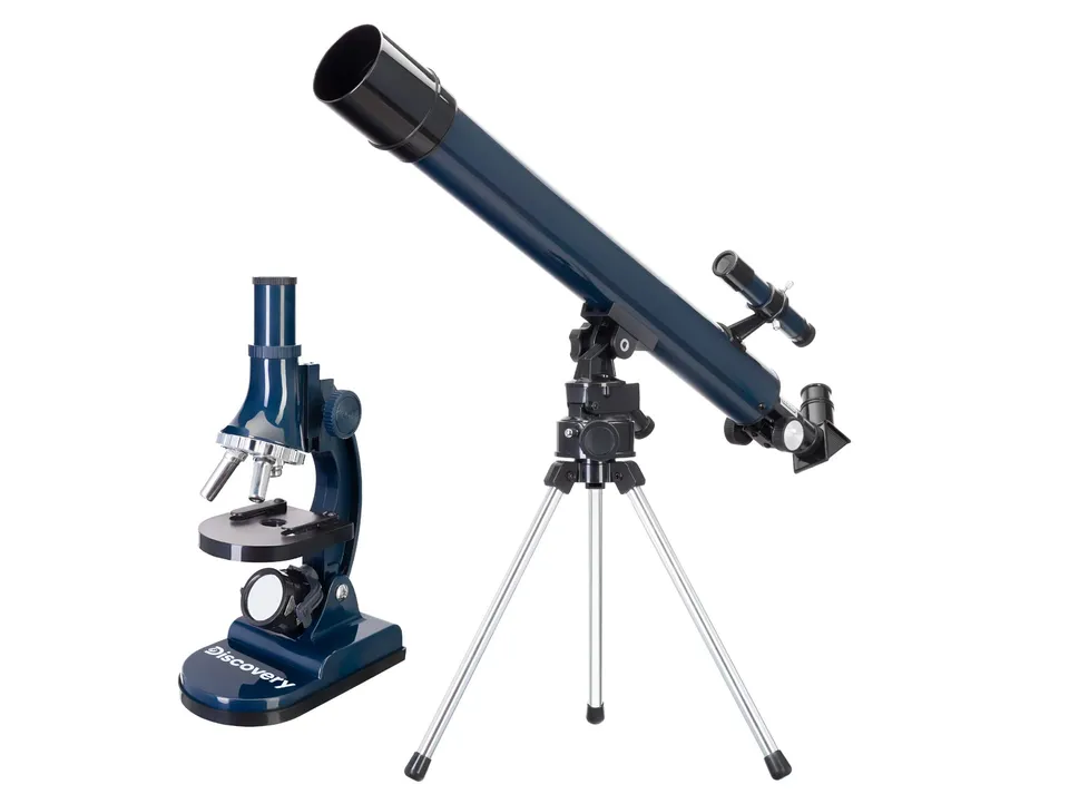 Discovery Scope 2 Teleskop Mikroskop Set Italienisch 25 Teile