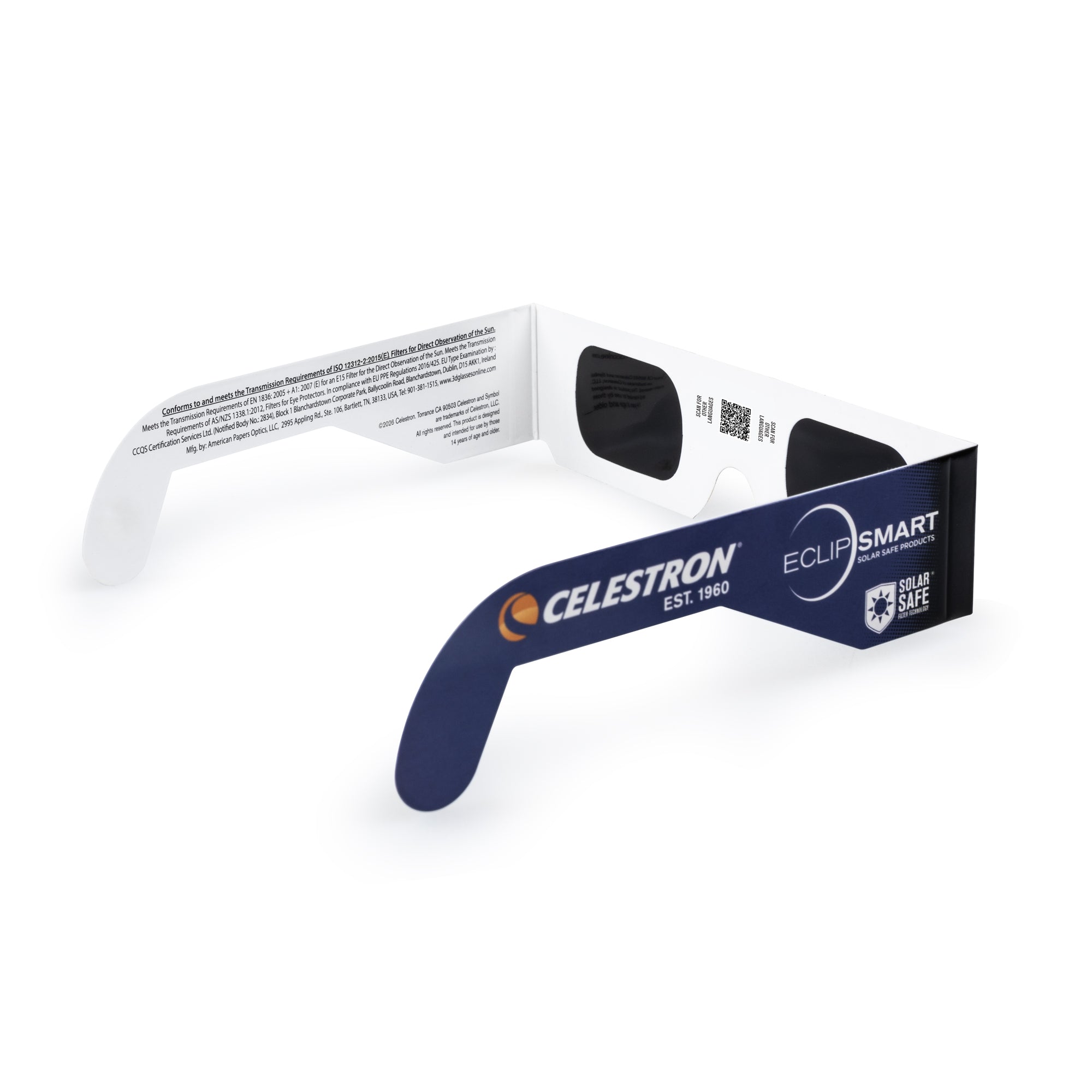 Celestron EclipSmart Sonnenfinsternisbrillen 4er Set ISO