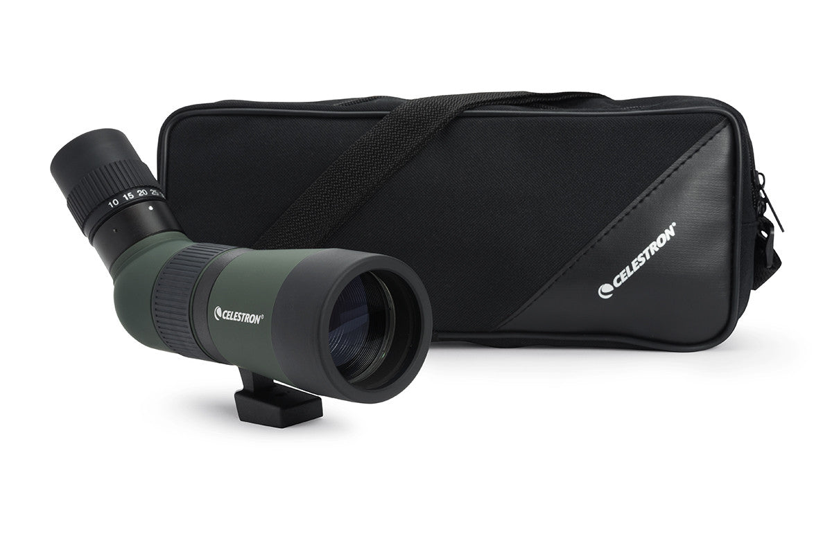 Celestron LandScout 10-30x50 Spektiv gewinkelt mit Stativ