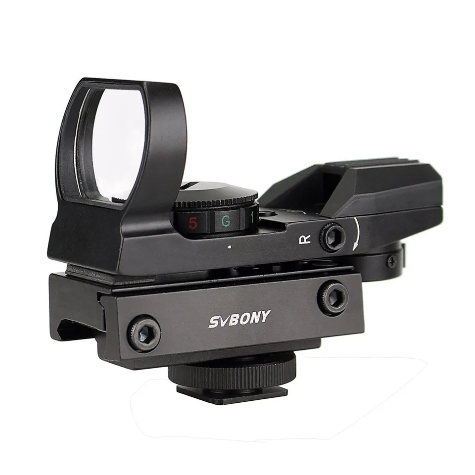 SVBONY Red Dot Visier 20/22mm Reflexvisier Metall 4 Absehen