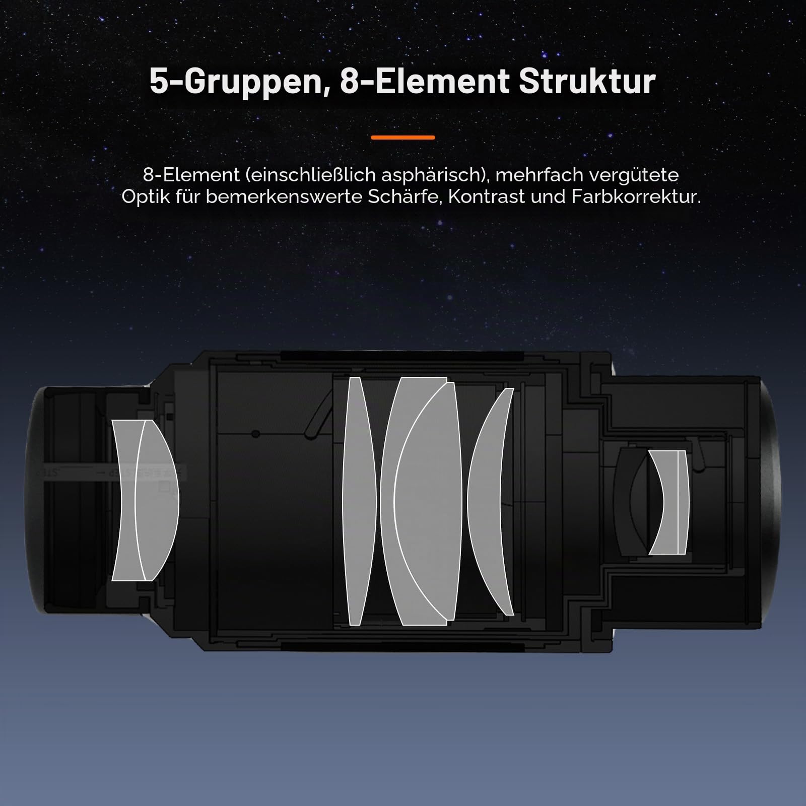 SVBONY SV245 Zoom-Okular 8-16 mm 1,25"/2" 63° Weitwinkel