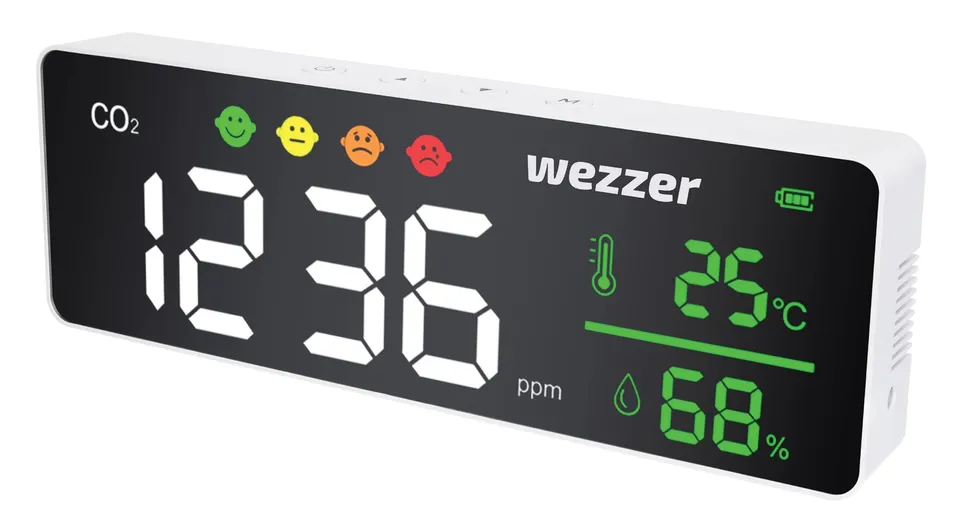 Levenhuk Wezzer Air MC50 Luftqualitätsmonitor CO2 Komfort LCD