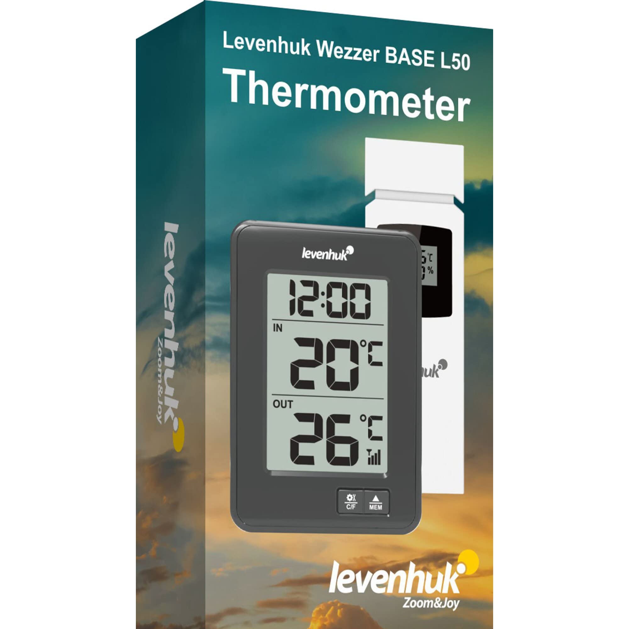 Levenhuk Wezzer BASE L50 Thermometer Hygrometer mit Fernsensor