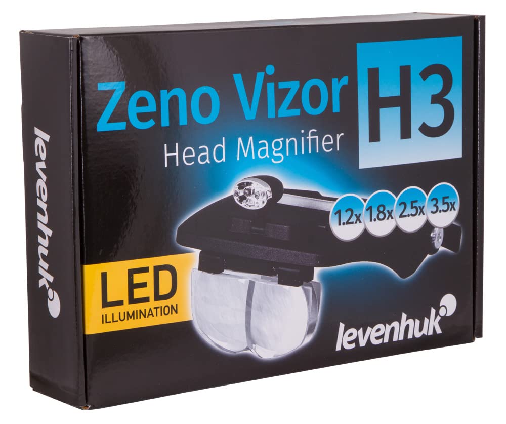 Levenhuk Zeno Vizor H3 Kopflupe LED 1,2-3,5X