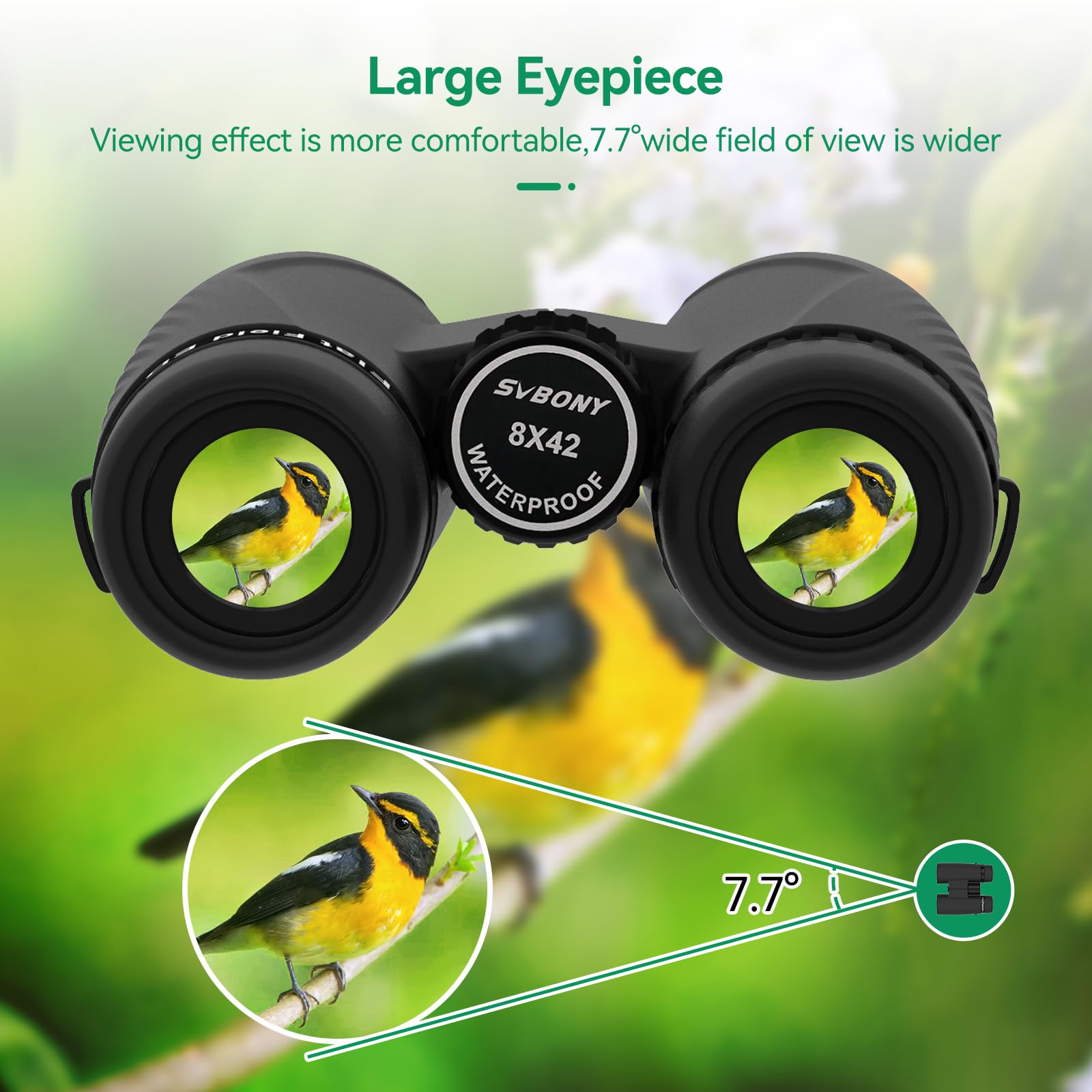 SVBONY SA205 ED Fernglas 8x42 Flat-Field IP67