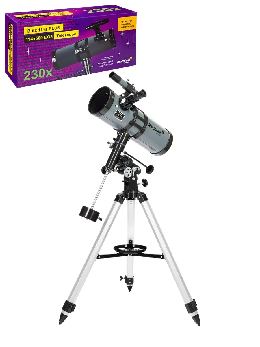 Levenhuk Blitz 114S Plus Newton-Teleskop 114/500 EQ