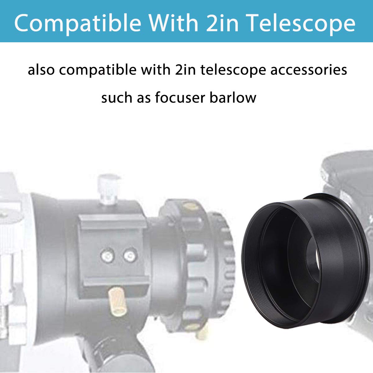 Svbony SV163 C-Mount Adapter 2 Zoll Teleskop Kameraadapter