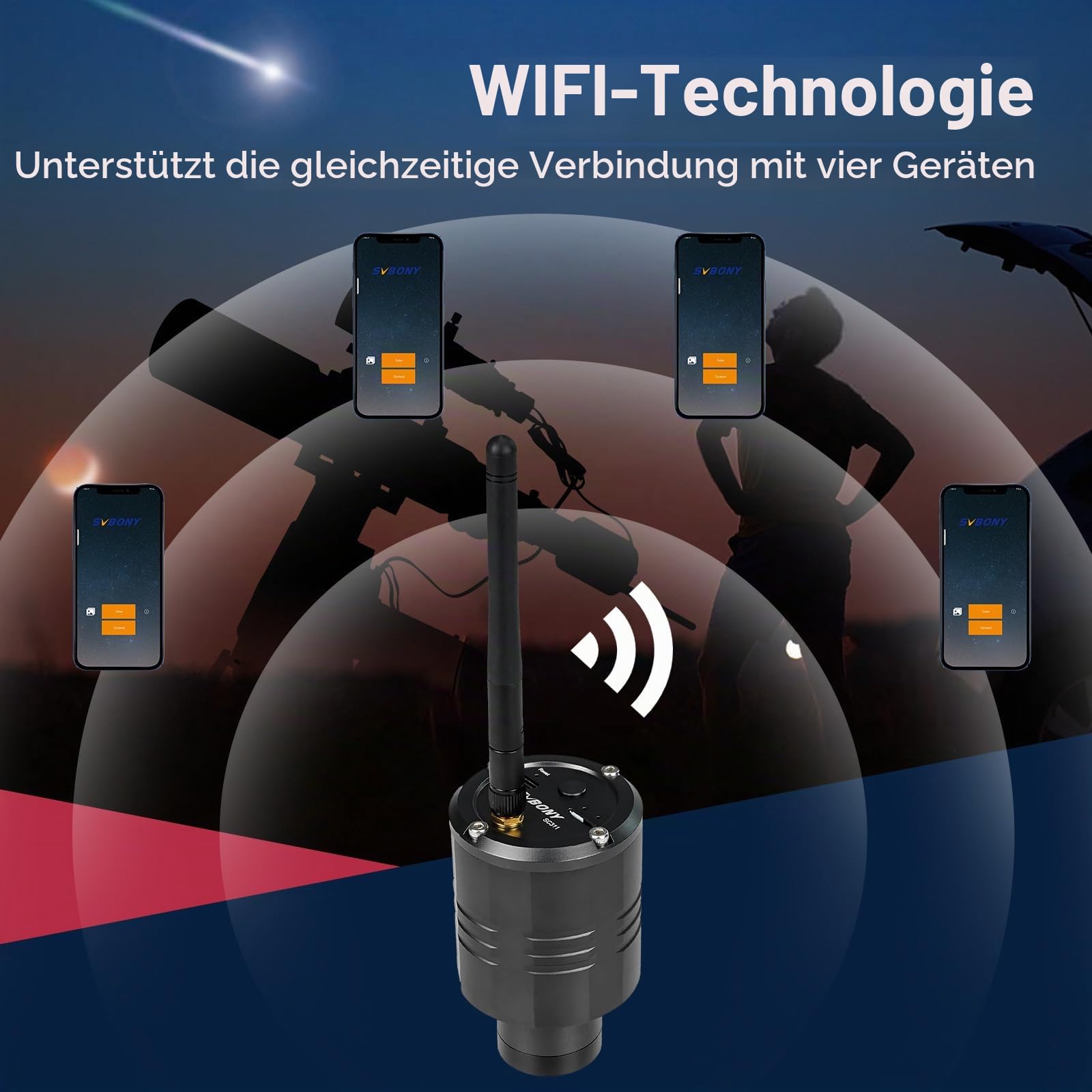 SVBONY SC311 WiFi Astrokamera IMX662 Teleskop CMOS